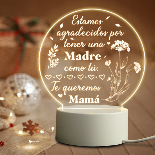 Suitable For Mommy Birthday LED Night Light Warm Bedside Decoration