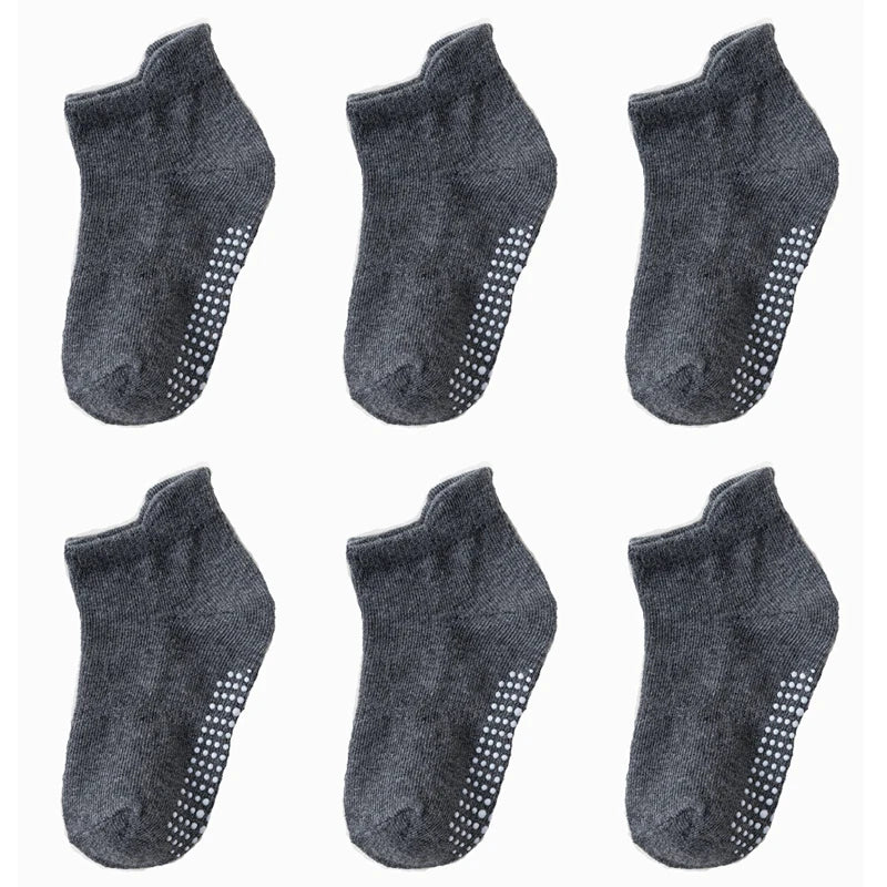 Children's Anti-Slip Boat Socks for Boys Girl Low Cut