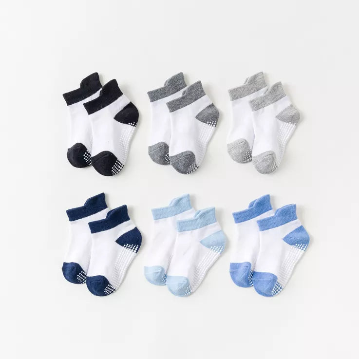 Children's Anti-Slip Boat Socks for Boys Girl Low Cut