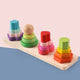 Early Learning Irregular Assortment Colored Wooden Beads