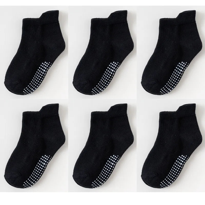 Children's Anti-Slip Boat Socks for Boys Girl Low Cut