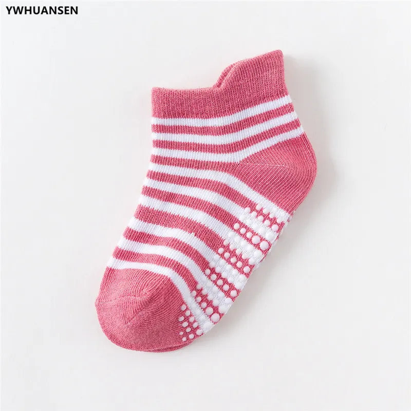 Children's Anti-Slip Boat Socks for Boys Girl Low Cut