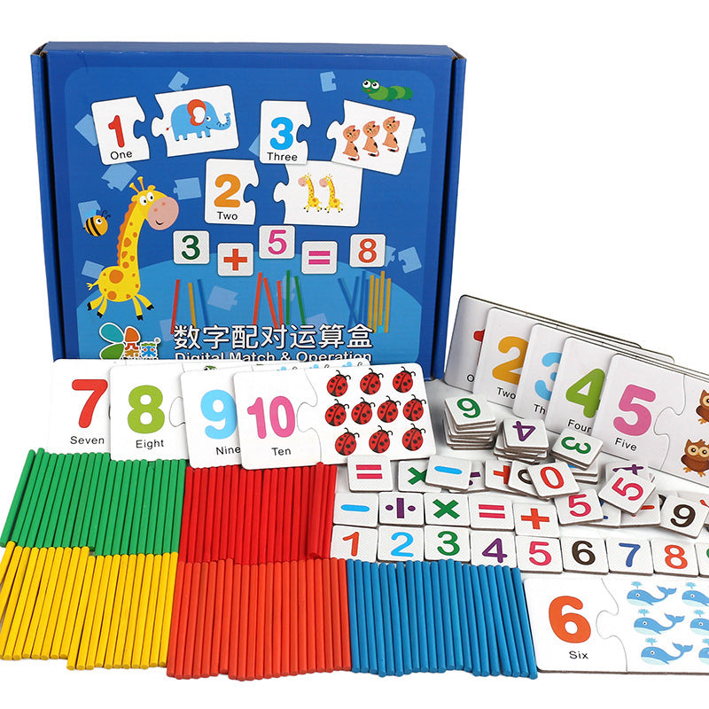 Digital Matching Number Stick Learning Box