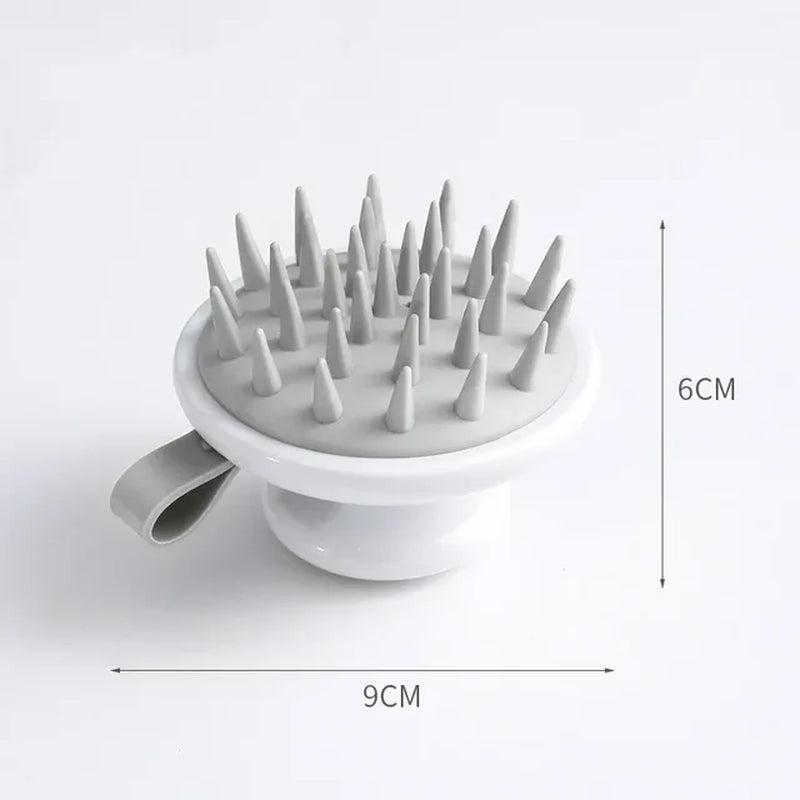 Silicone Scalp Massage Brush for Hair Washing and Body Cleansing