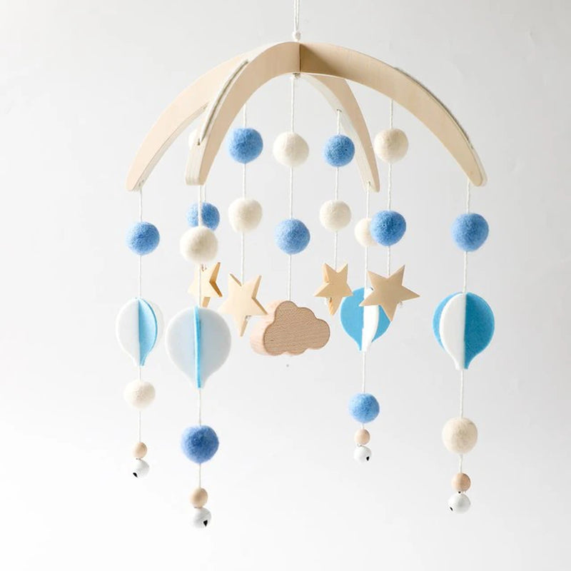 Baby Rattle Toy 0-12 Months Wooden Mobile on the Bed Newborn Music Box Bed Bell Hanging Toys Holder Bracket Infant Crib Boy Toys