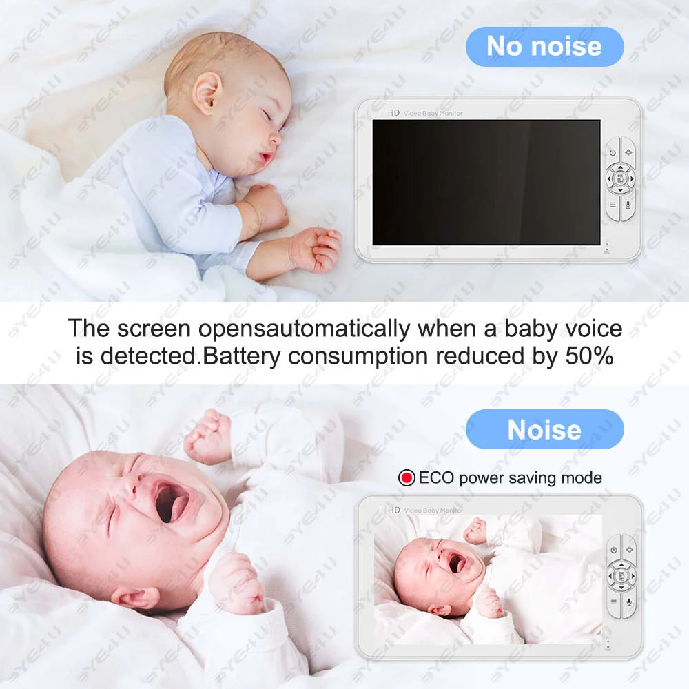 Professional title: 
"5-Inch Video Baby Monitor with Pan Tilt Camera, 2.4G Wireless Transmission, Temperature Display, Home Security Surveillance Camera"