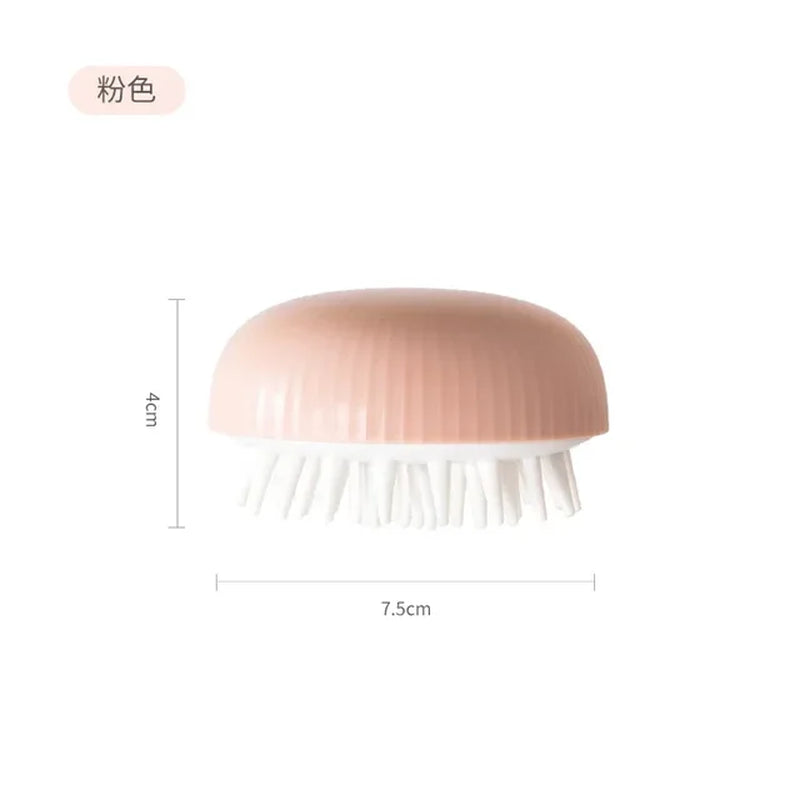 Silicone Scalp Massage Brush for Hair Washing and Body Cleansing