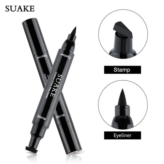 SUAKE Double Head Eyeliner & Eye Wing Stamp Quick Dry Waterproof Lasting Liquid Eyeliner Stamp No Fading Hot Sales Cosmetics 2G