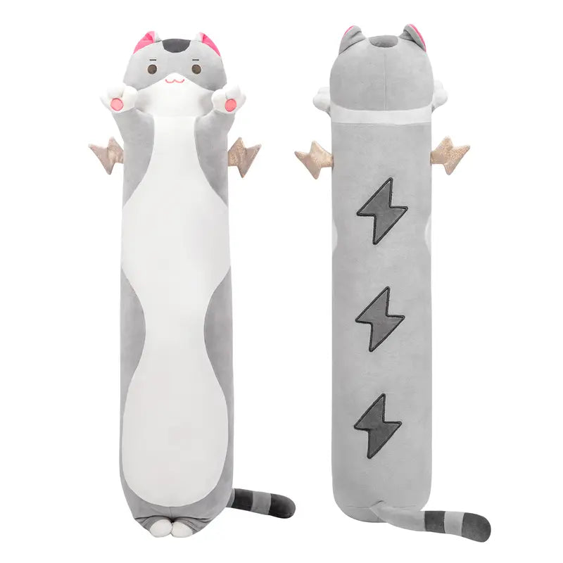 [New Arrival!!] Mewaii Long Cat Plush Body Pillow, Cute Cat Stuffed Animals Soft Plushies, Kitten Plush Throw Pillow Doll Toy Gift for Girlfriend