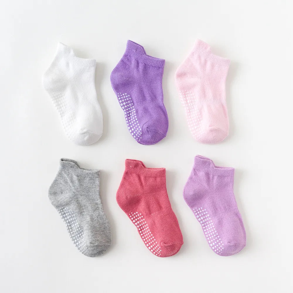 Children's Anti-Slip Boat Socks for Boys Girl Low Cut