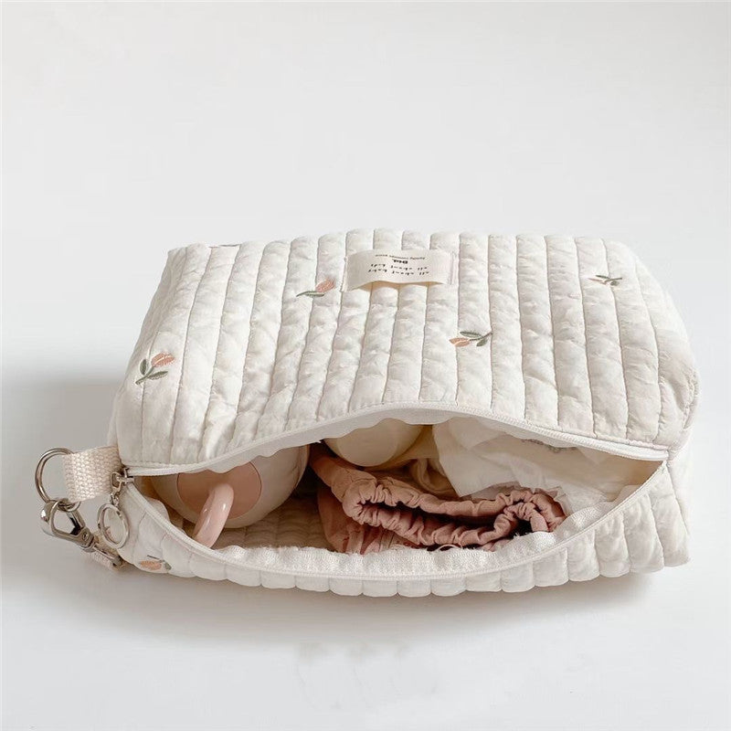 Chrysanthemum Cotton Mommy Bag Baby Stroller Bag