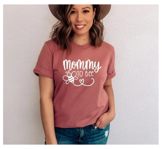 Mommy To Bee T-shirt, Mother's Day Gift, Baby Announcement Shirt, Mama Bee Shirt, Mommy And Baby Tee, Baby To Bee Shirt, Cute Mom Top