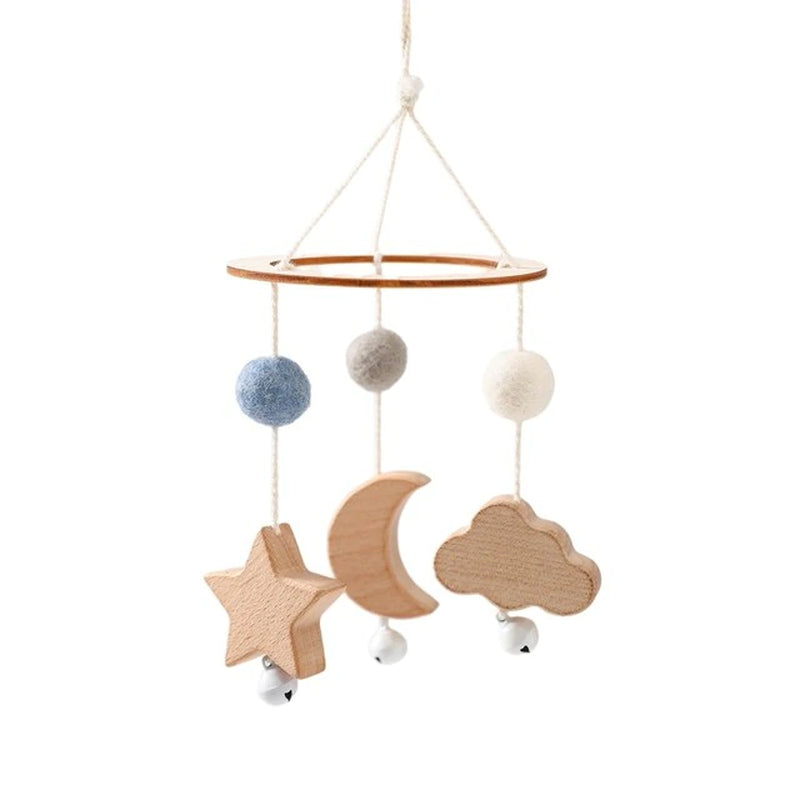 Baby Rattle Toy 0-12 Months Wooden Mobile on the Bed Newborn Music Box Bed Bell Hanging Toys Holder Bracket Infant Crib Boy Toys