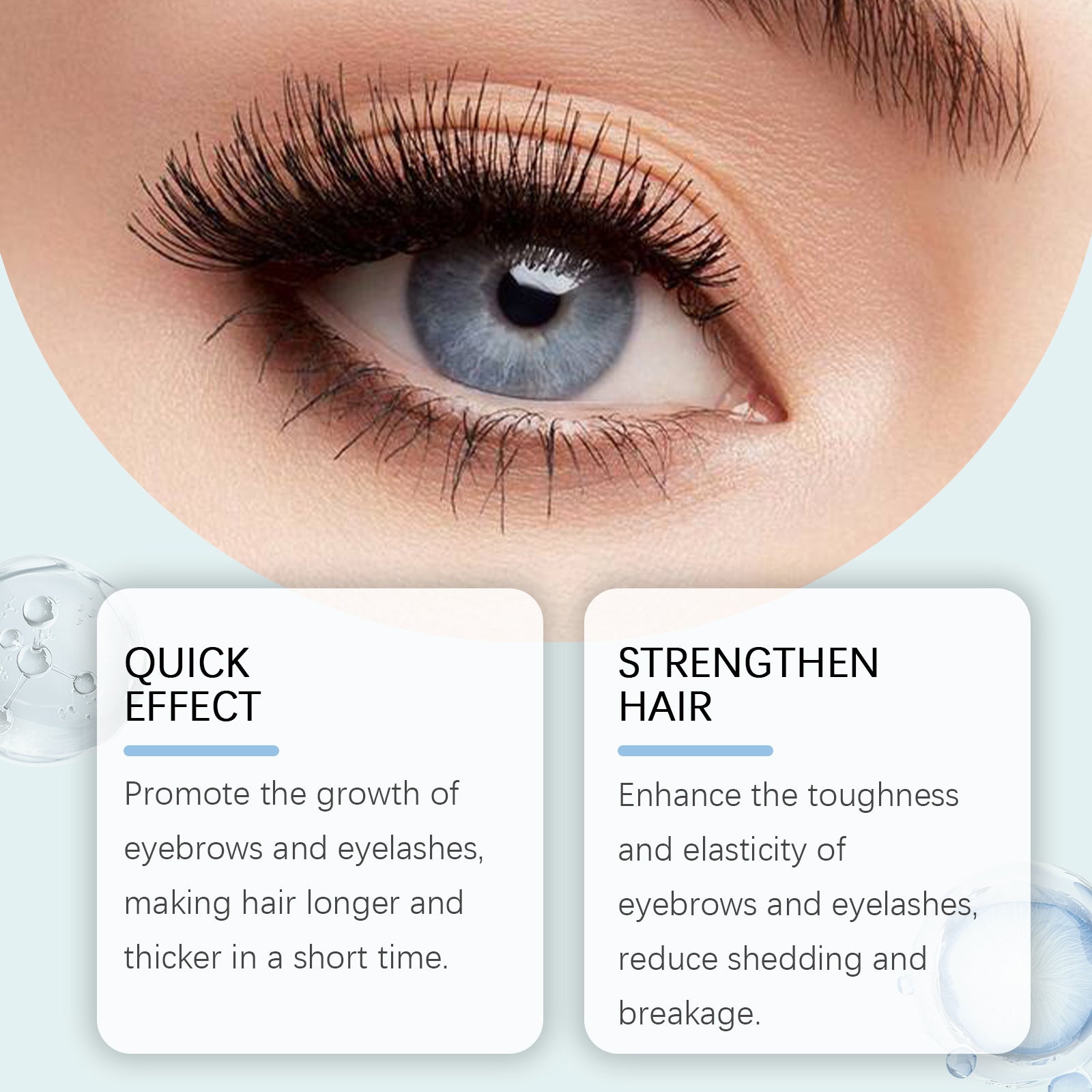 Eyelash Eyebrow Care Natural Makeup Black