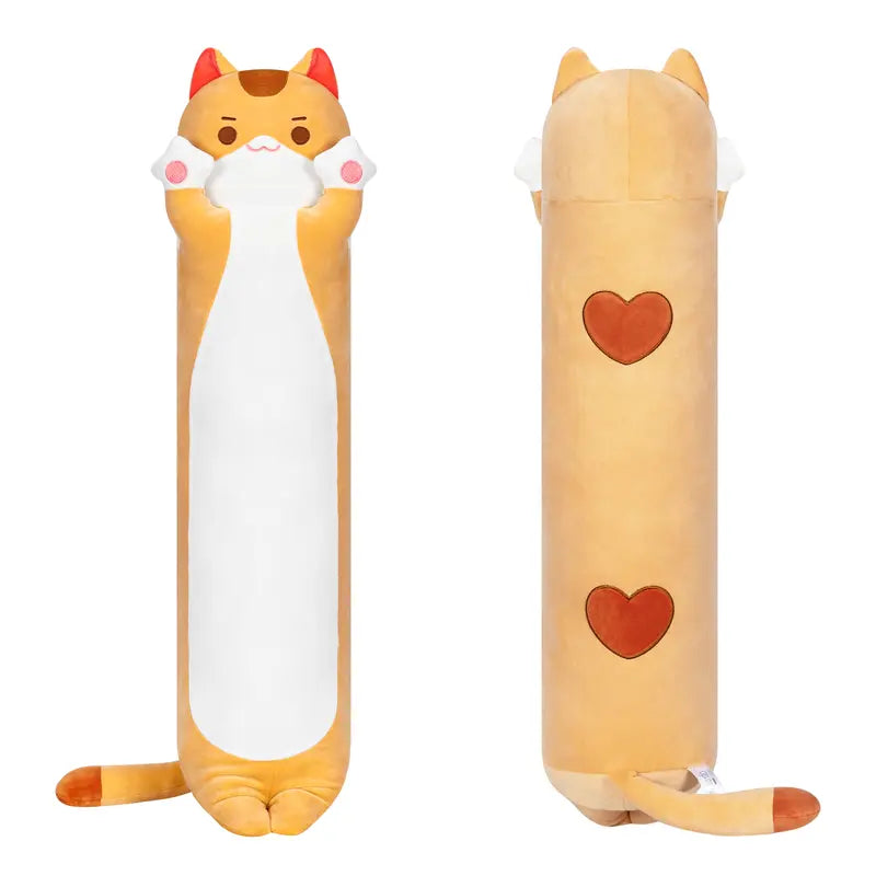 [New Arrival!!] Mewaii Long Cat Plush Body Pillow, Cute Cat Stuffed Animals Soft Plushies, Kitten Plush Throw Pillow Doll Toy Gift for Girlfriend