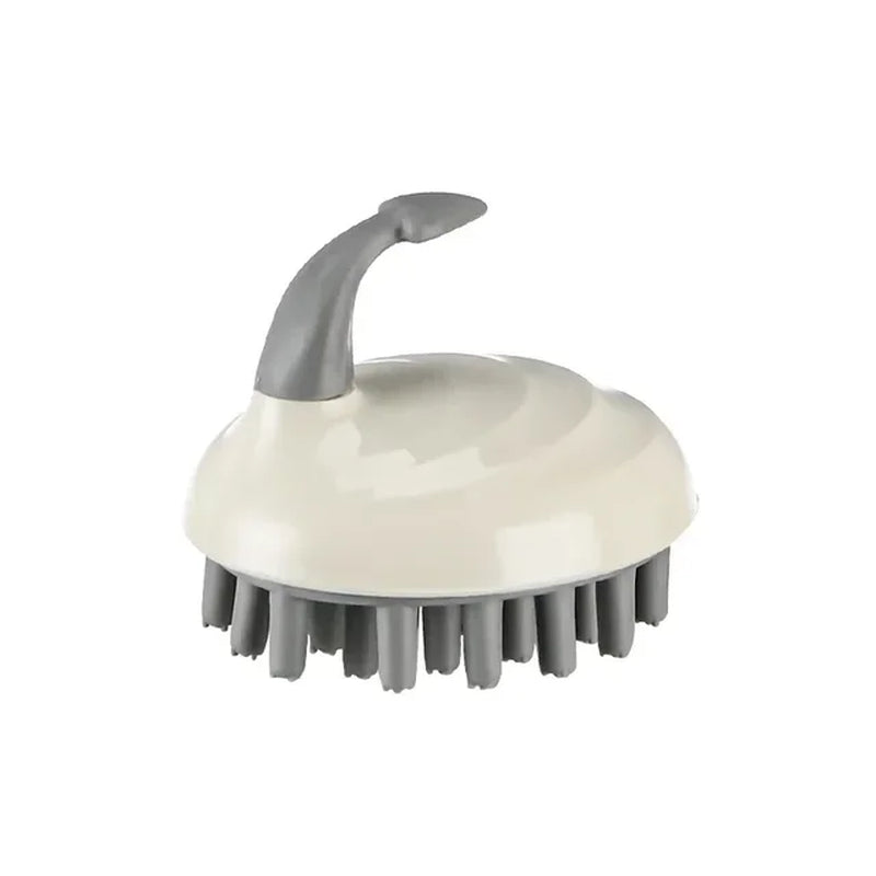 Silicone Scalp Massage Brush for Hair Washing and Body Cleansing