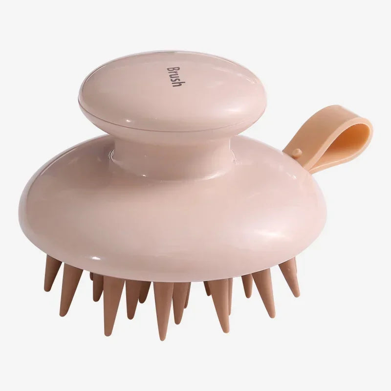 Silicone Scalp Massage Brush for Hair Washing and Body Cleansing