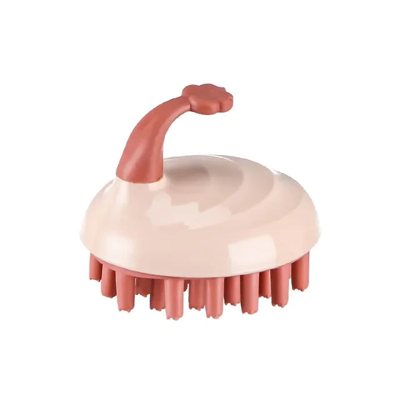 Silicone Scalp Massage Brush for Hair Washing and Body Cleansing