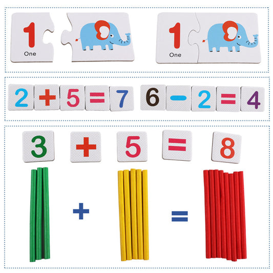 Digital Matching Number Stick Learning Box
