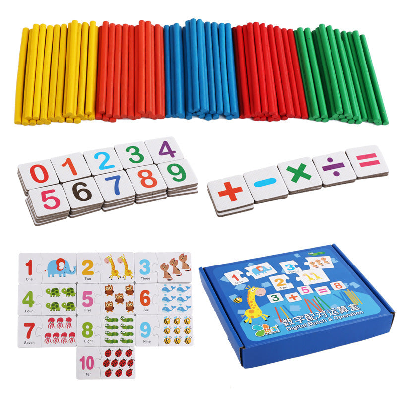 Digital Matching Number Stick Learning Box