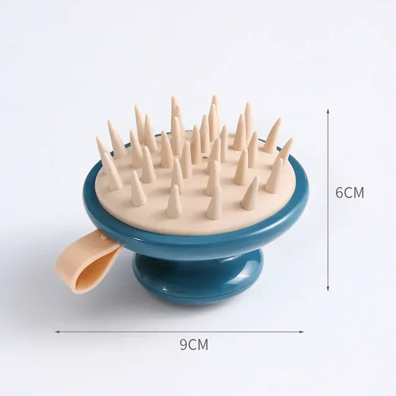 Silicone Scalp Massage Brush for Hair Washing and Body Cleansing