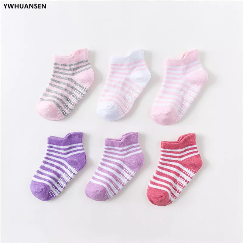 Children's Anti-Slip Boat Socks for Boys Girl Low Cut