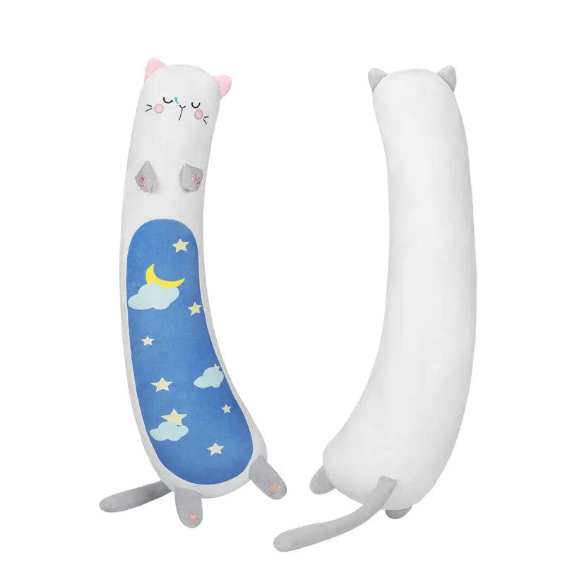 [New Arrival!!] Mewaii Long Cat Plush Body Pillow, Cute Cat Stuffed Animals Soft Plushies, Kitten Plush Throw Pillow Doll Toy Gift for Girlfriend