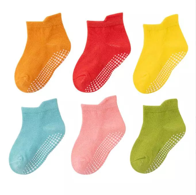 Children's Anti-Slip Boat Socks for Boys Girl Low Cut