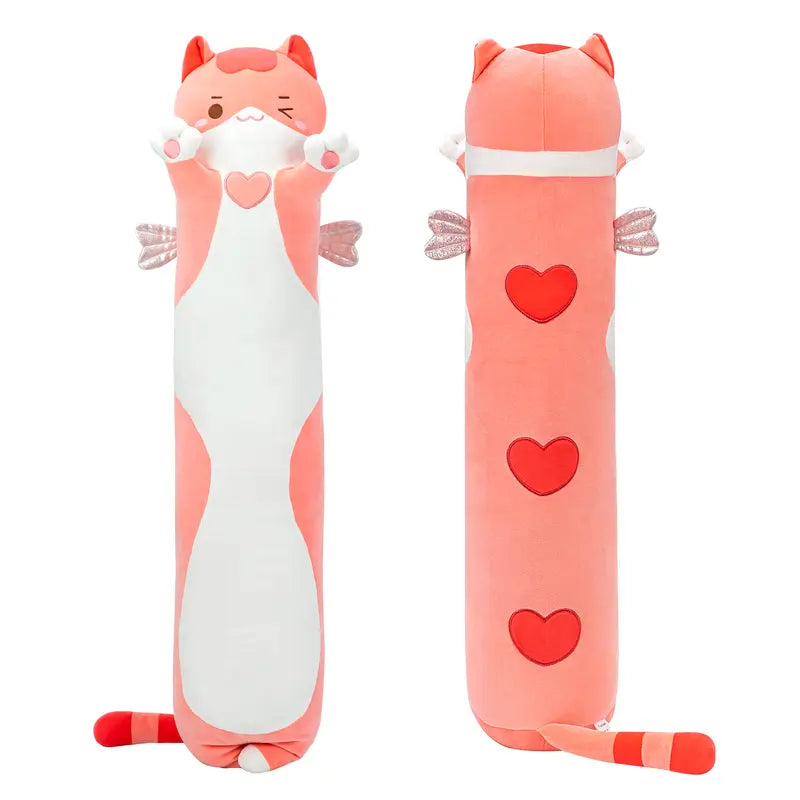 [New Arrival!!] Mewaii Long Cat Plush Body Pillow, Cute Cat Stuffed Animals Soft Plushies, Kitten Plush Throw Pillow Doll Toy Gift for Girlfriend