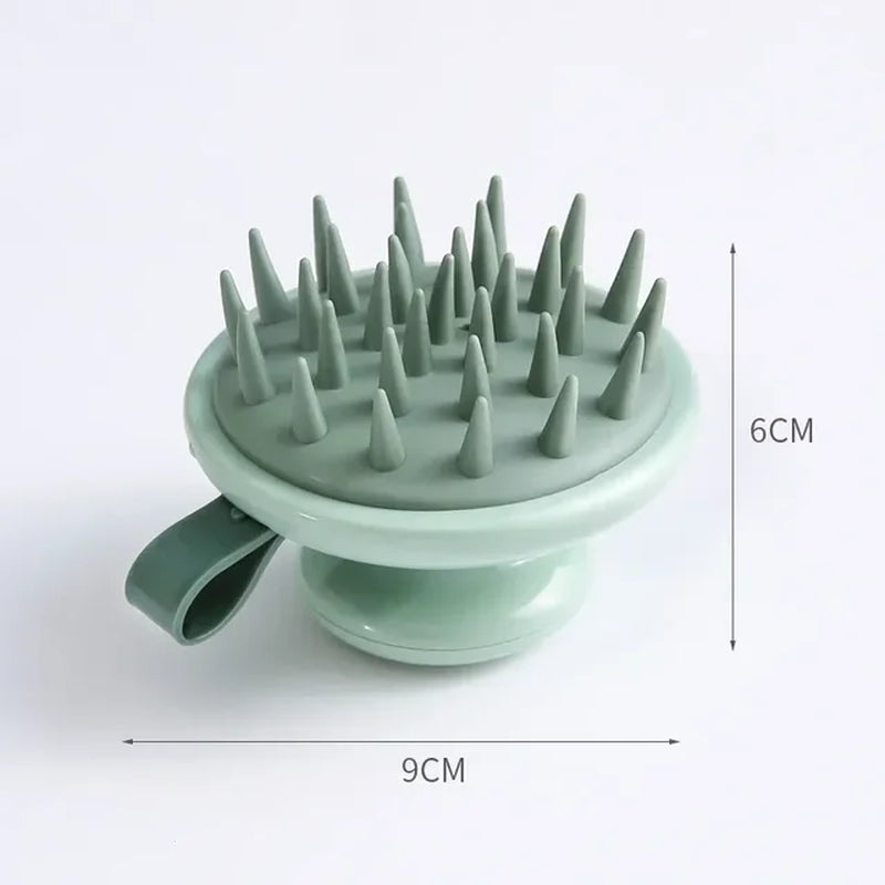 Silicone Scalp Massage Brush for Hair Washing and Body Cleansing