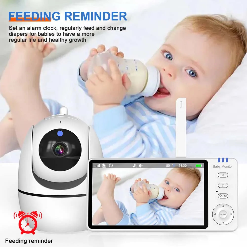 Professional title: 
"5-Inch Video Baby Monitor with Pan Tilt Camera, 2.4G Wireless Transmission, Temperature Display, Home Security Surveillance Camera"